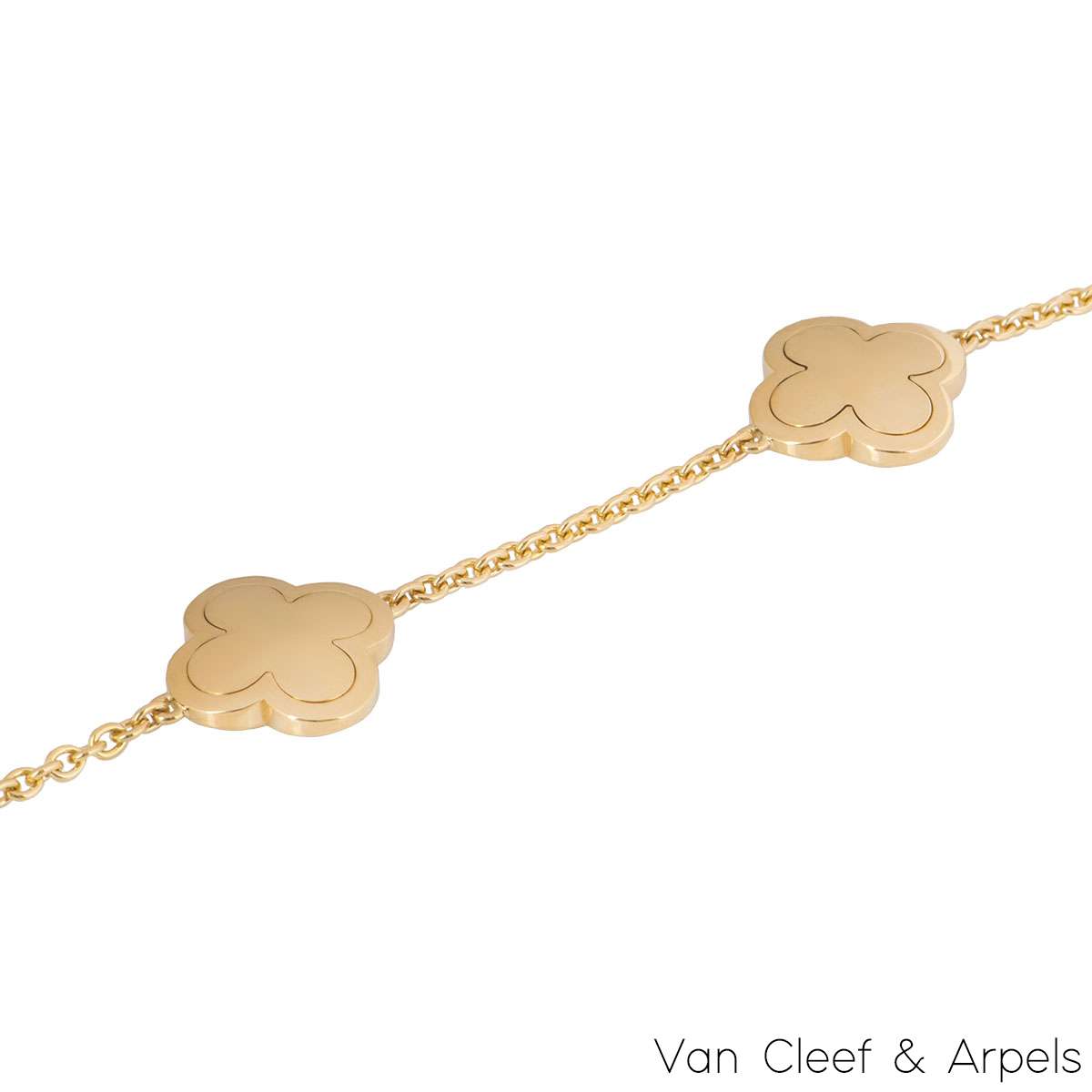 Gold 'Alhambra' Chain Necklace, Van Cleef and Arpels Beekman New York -  Fine Jewelry Rental Service